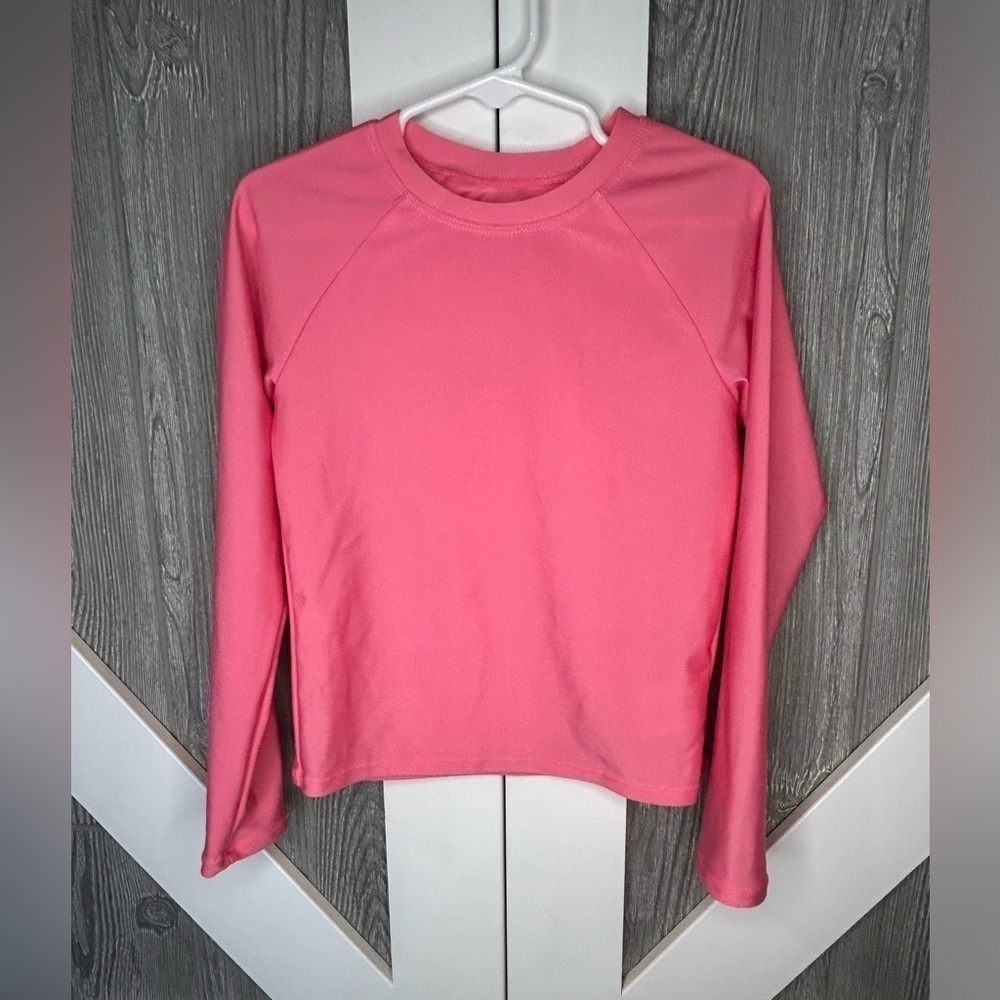 D17.22 Wonder nation girls pink long sleeve top, Sz small 6/6X